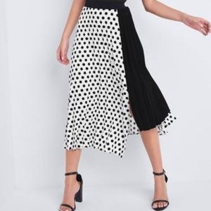 Venus Polka Dot Asymmetrical Skirt